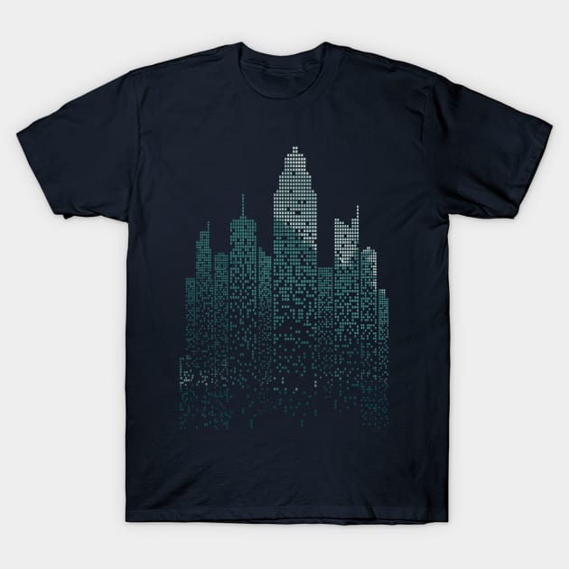 pixel city T-Shirt by pilipsjanuariusDesign